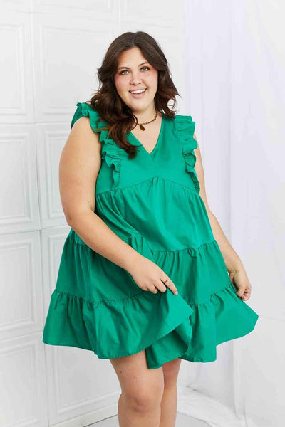 Hailey & Co Play Date Full Size Ruffle Dress - AMIClubwear