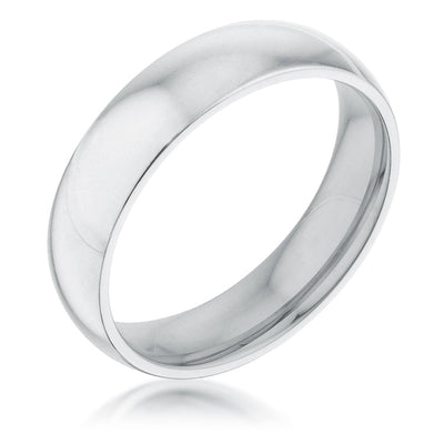 5 mm Stainless Wedding Band - AMIClubwear