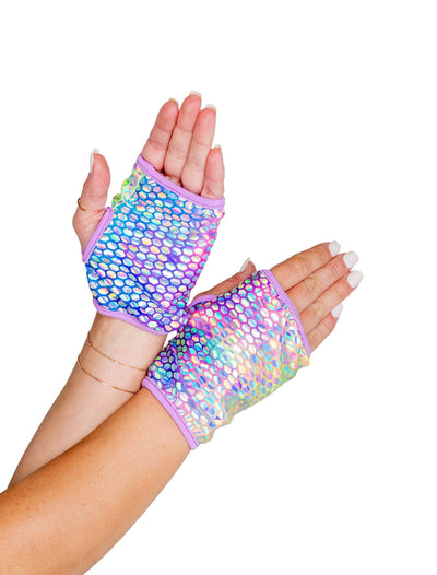 6007 - Open Finger Gloves - AMIClubwear