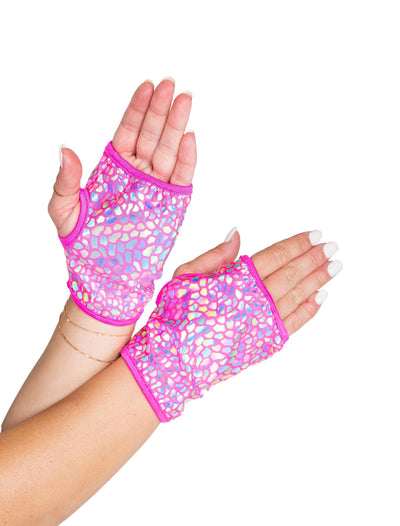 6007 - Open Finger Gloves - AMIClubwear