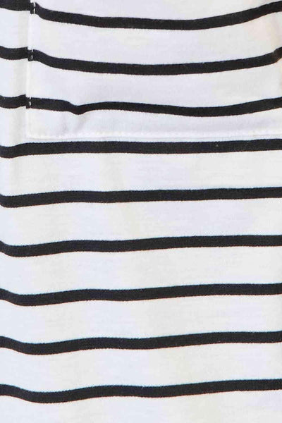 Double Take Striped Open Front Longline Cardigan - AMIClubwear