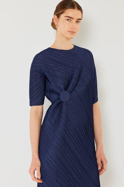 Marina West Swim Pleated Dolman Sleeve Dress - AMIClubwear