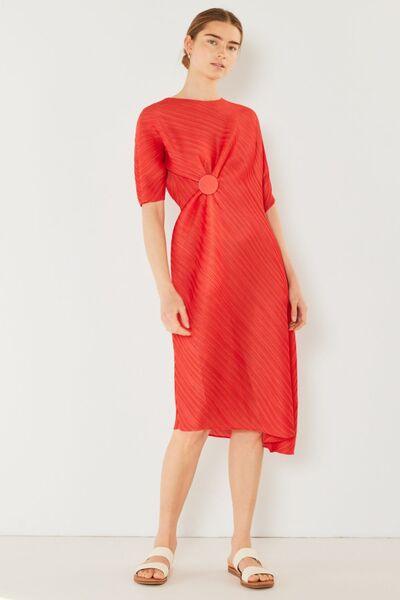 Marina West Swim Pleated Dolman Sleeve Dress - AMIClubwear