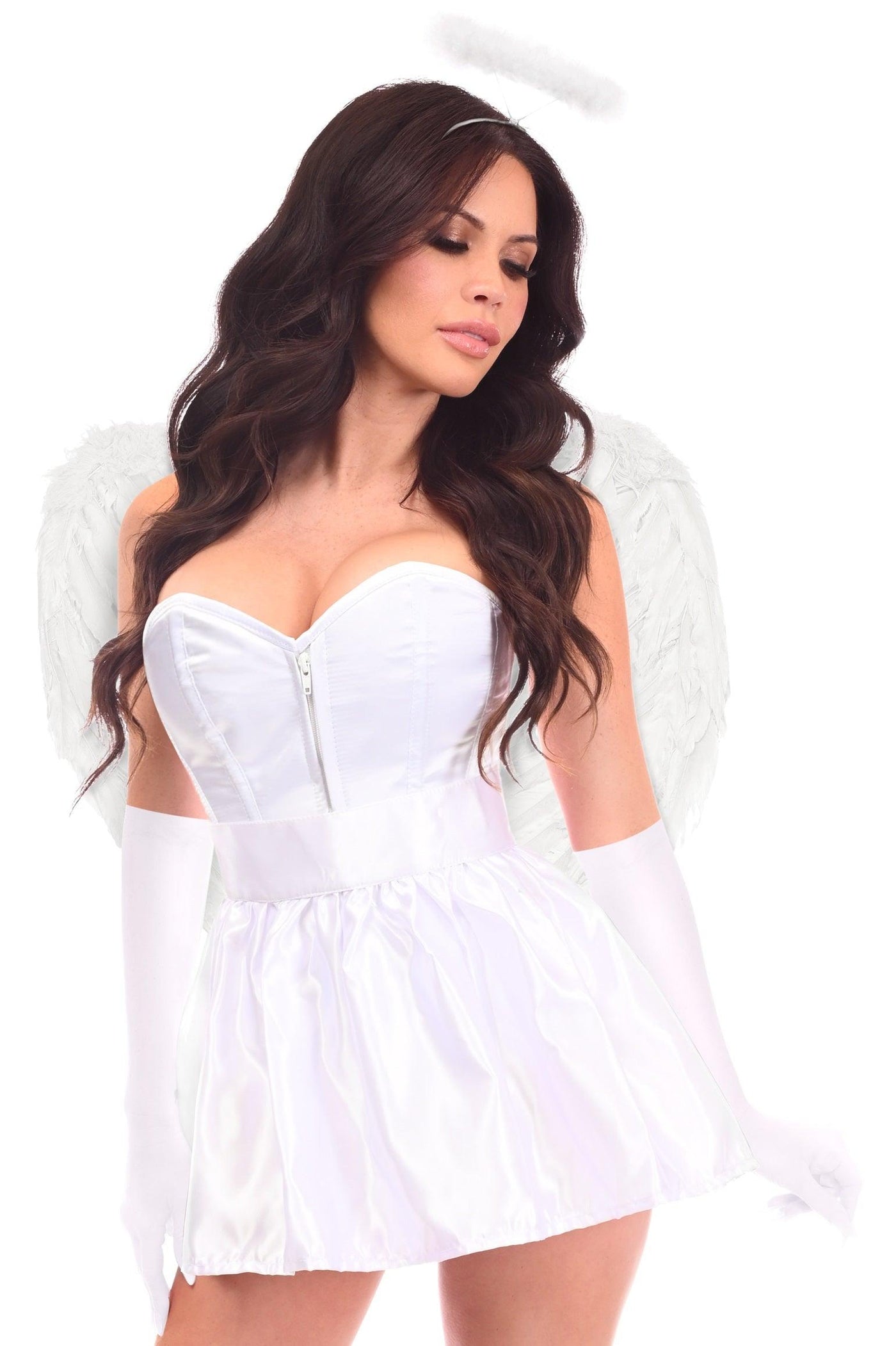 Lavish 5 PC Sweet Angel Corset Costume - AMIClubwear