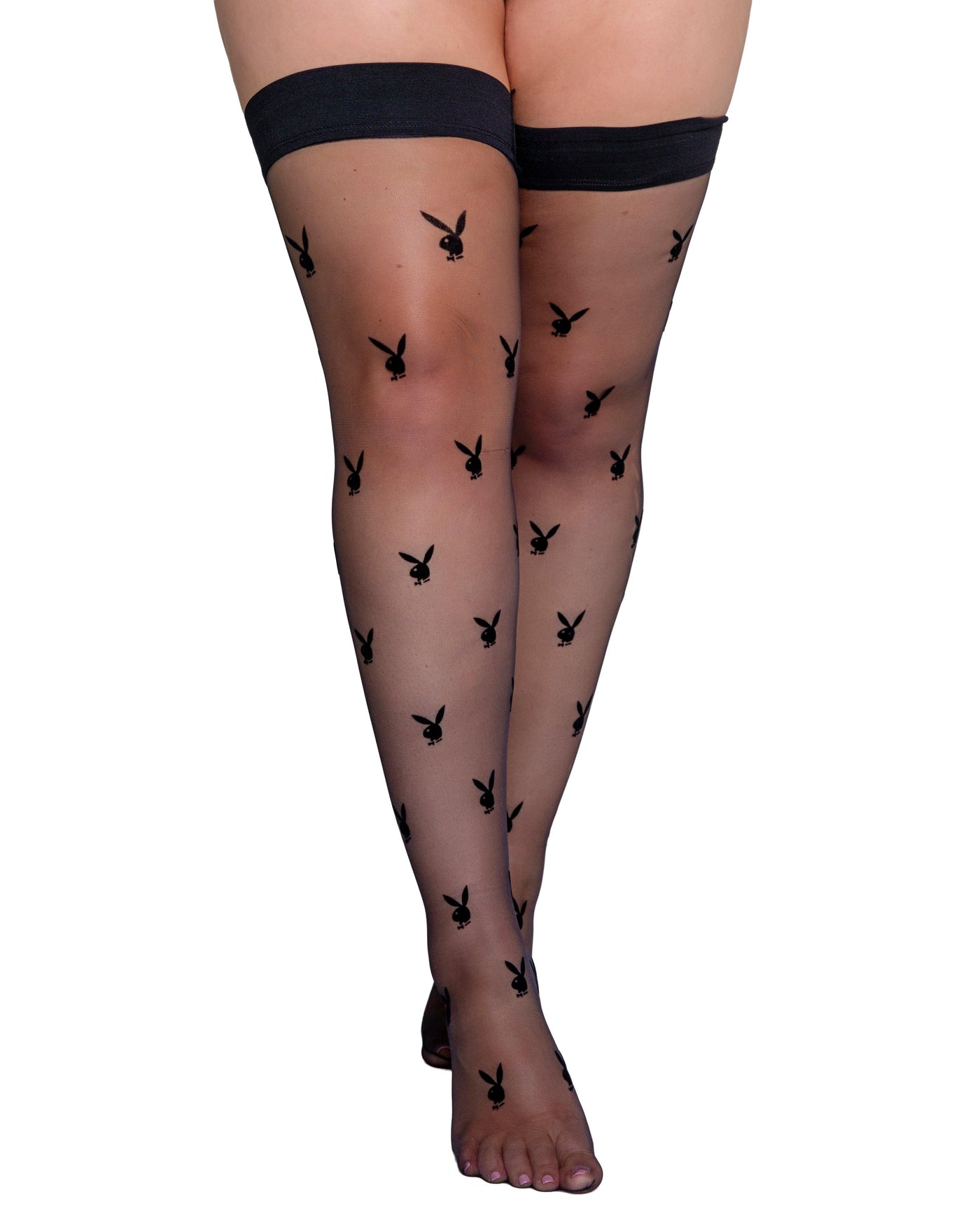 PBLI122 - Playboy Bunny Noir Stockings - AMIClubwear