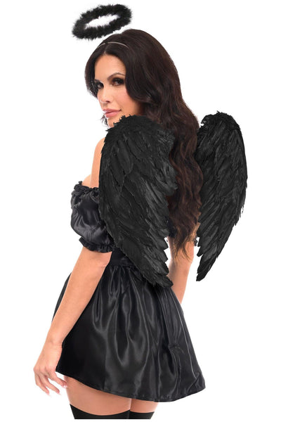 Top Drawer 4 PC Dark Angel Corset Costume - AMIClubwear