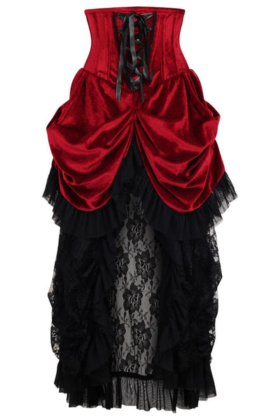 Lavish Premium Black Sheer Lace Corset Dress