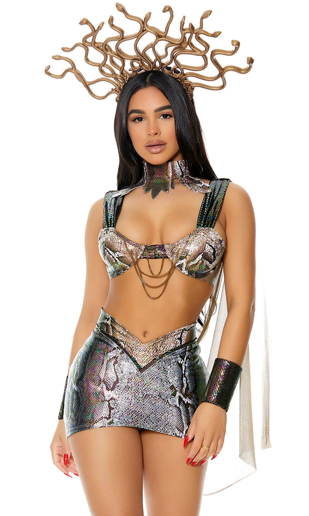 Medusa Silver Bra, Snake Bra, Woman Costume, Custom Rave Bra, Sexy