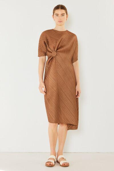 Marina West Swim Pleated Dolman Sleeve Dress - AMIClubwear