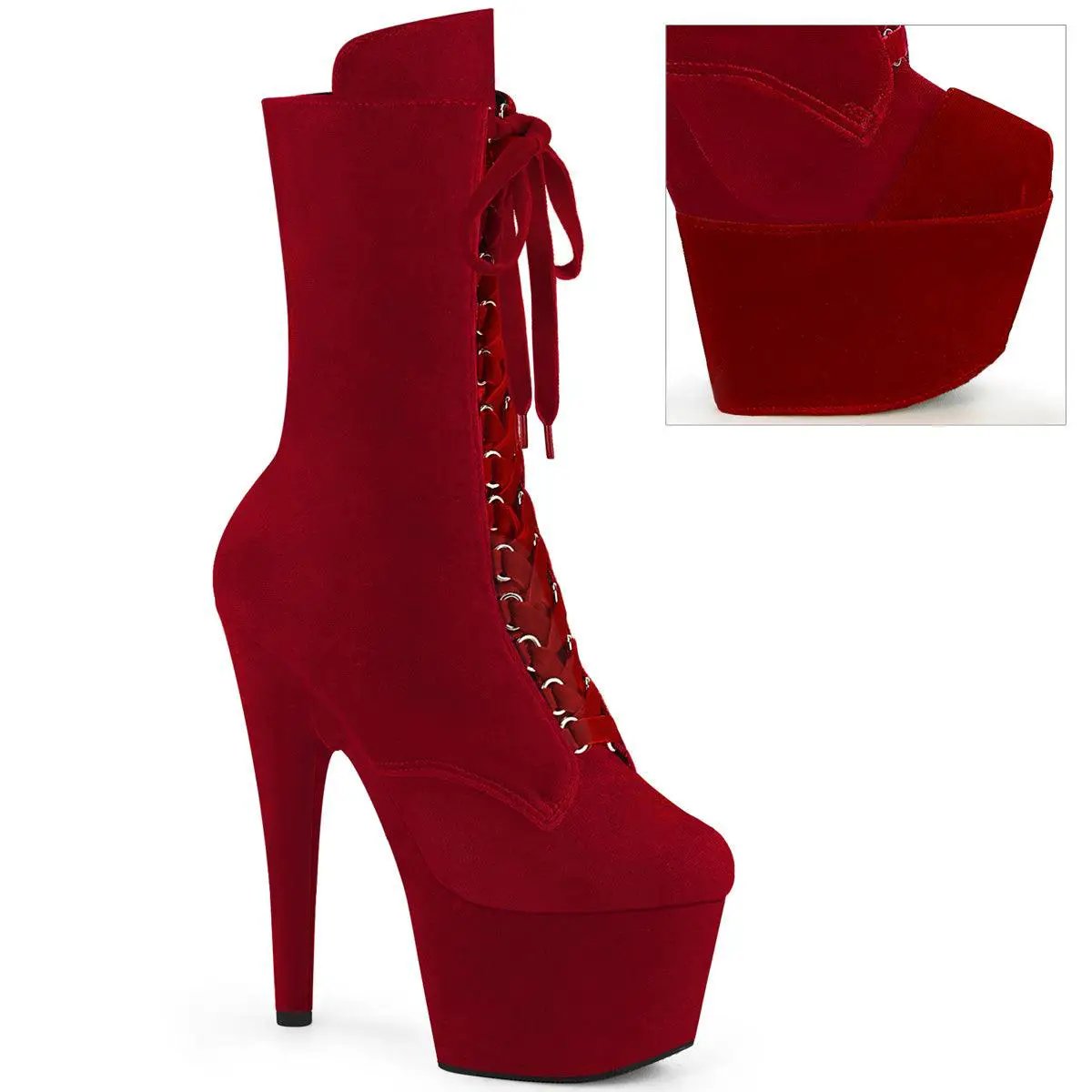 ADORE-1045VEL Sexy Platform Ankle Booties