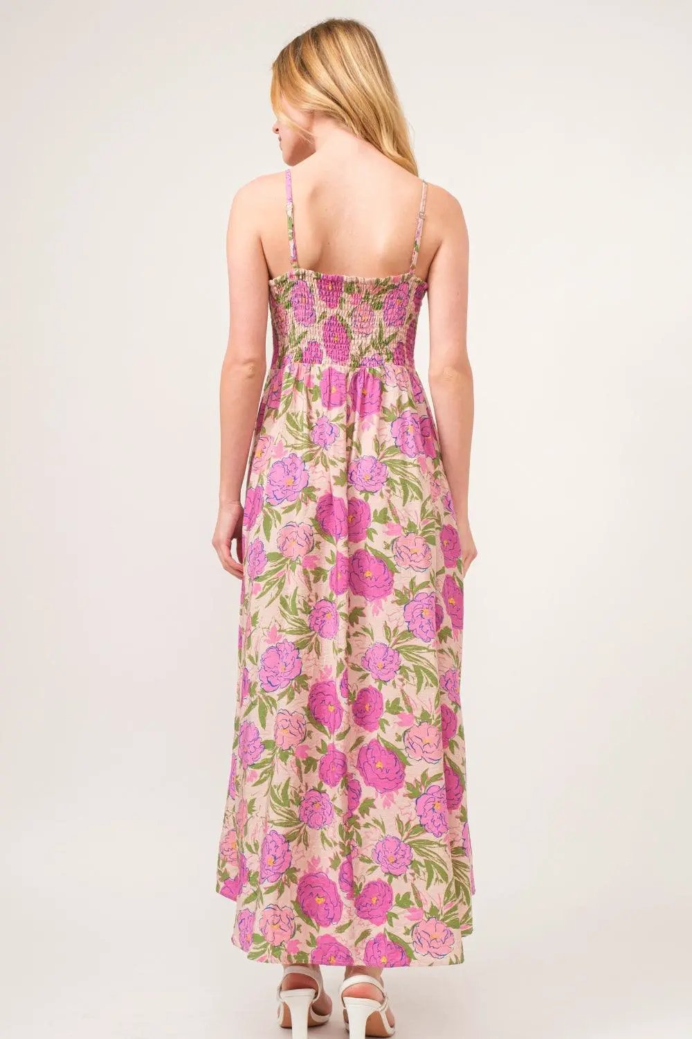 And The Why Floral High-Low Hem Cami Dress
