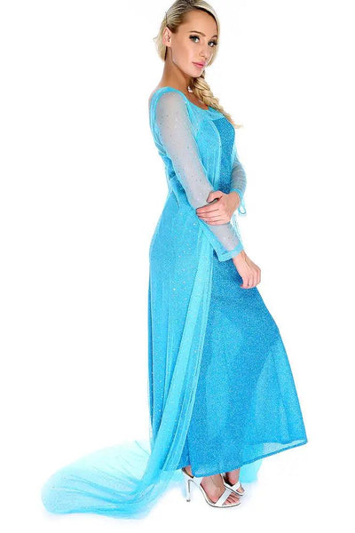 Bahama Blue Snow Queen Dress Storybook Costume - AMIClubwear