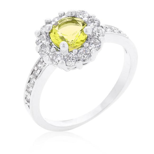 Bella Birthstone Engagement Ring in Yellow - AMIClubwear