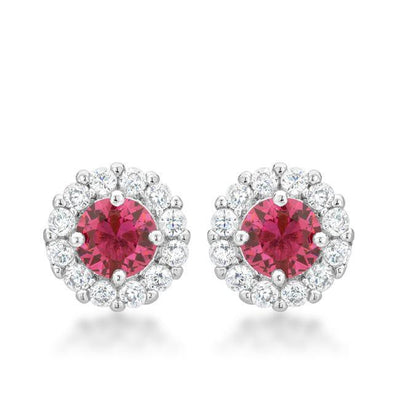 Bella Bridal Earrings in Pink - AMIClubwear