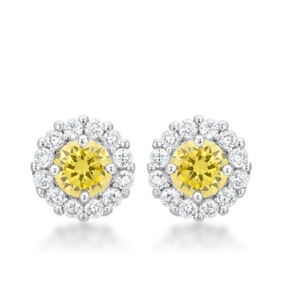 Bella Bridal Earrings in Yellow - AMIClubwear