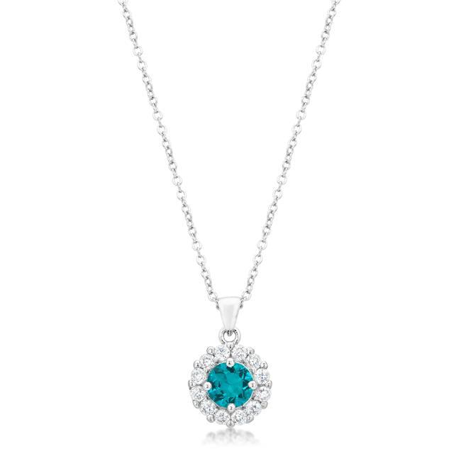 Bella Bridal Pendant in Aqua - AMIClubwear