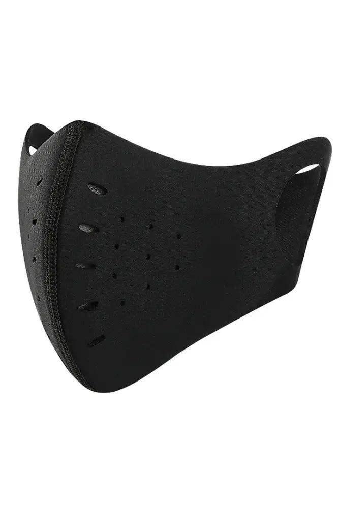 Black 5 Layer Respirator Reusable 1 Piece Face Mask - AMIClubwear