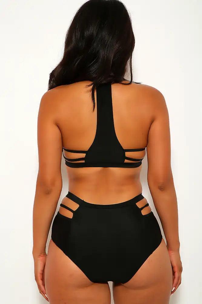 Black Caged Two Piece Swimsuit - AMIClubwear