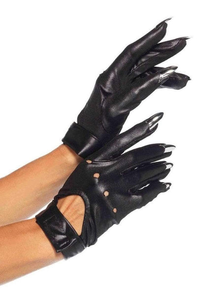 Black Claw Motorcycle Costume Gloves - AMIClubwear
