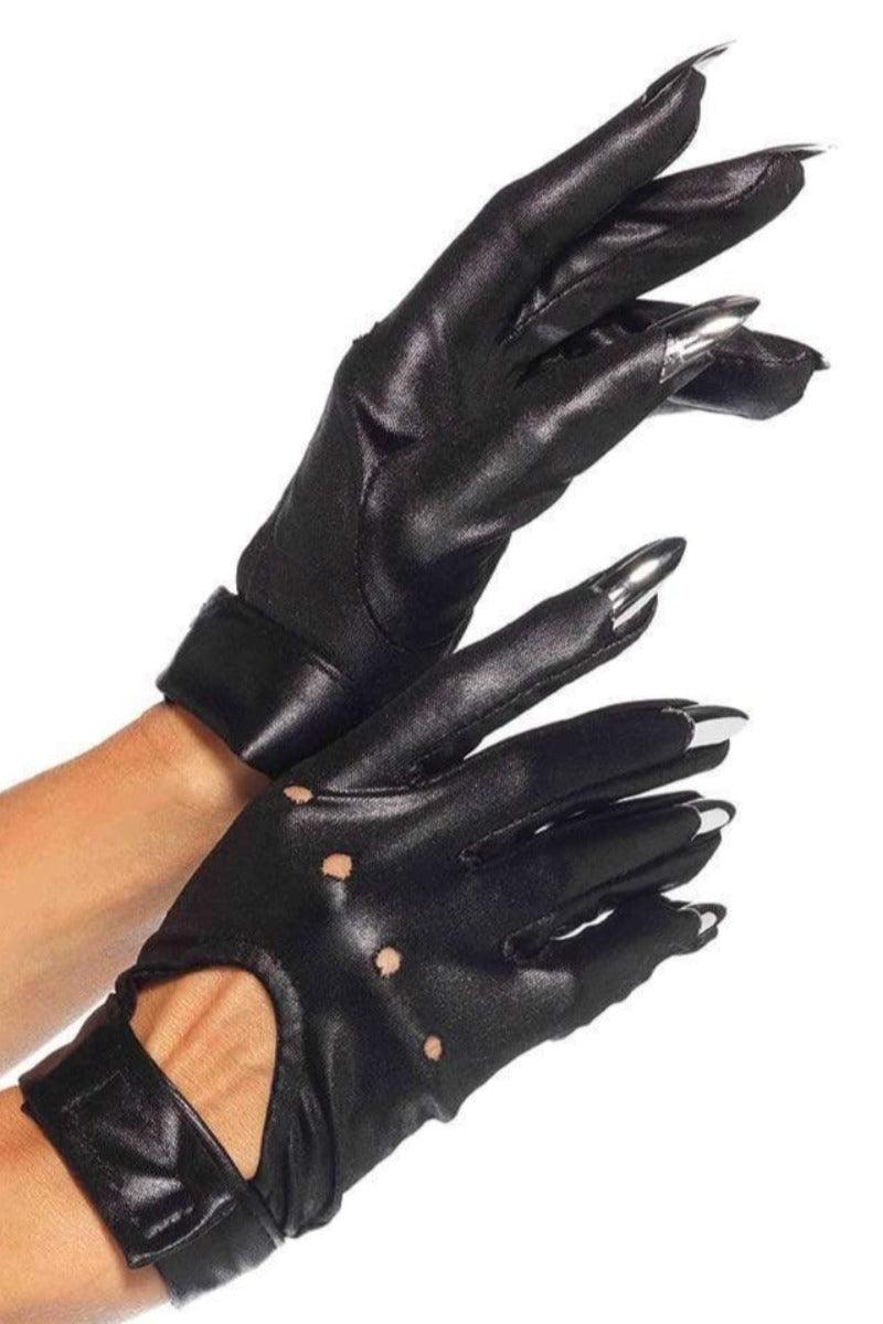 Black Claw Motorcycle Costume Gloves - AMIClubwear
