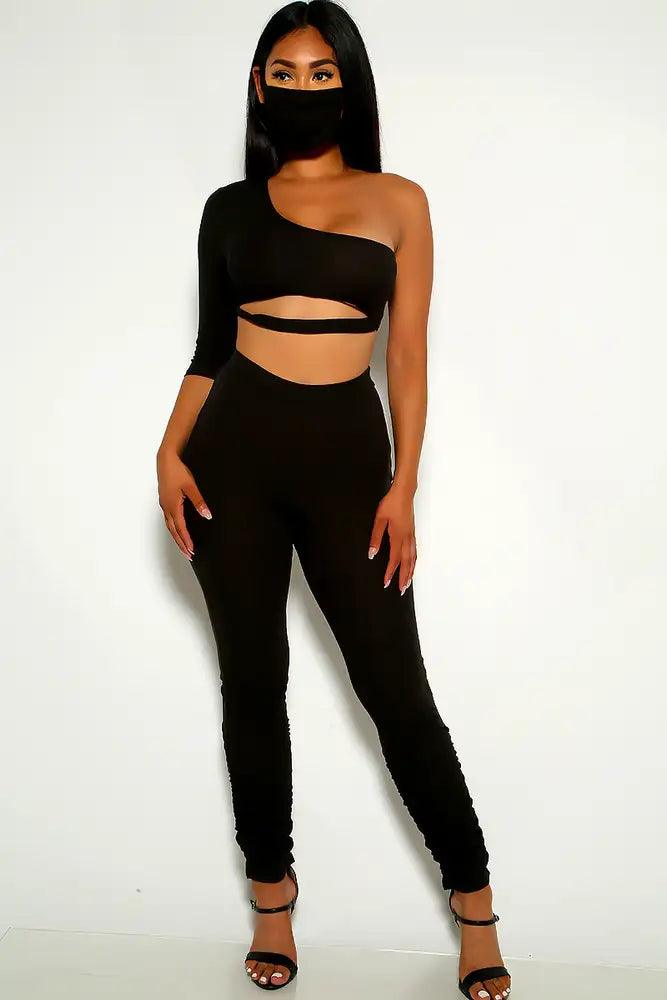 Black Cut Out 3 Piece Outfit - AMIClubwear