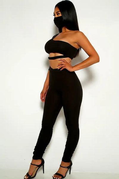 Black Cut Out 3 Piece Outfit - AMIClubwear