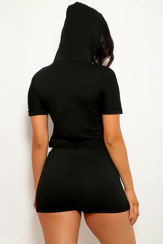 Black Cut Out Two Piece Outfit - AMIClubwear