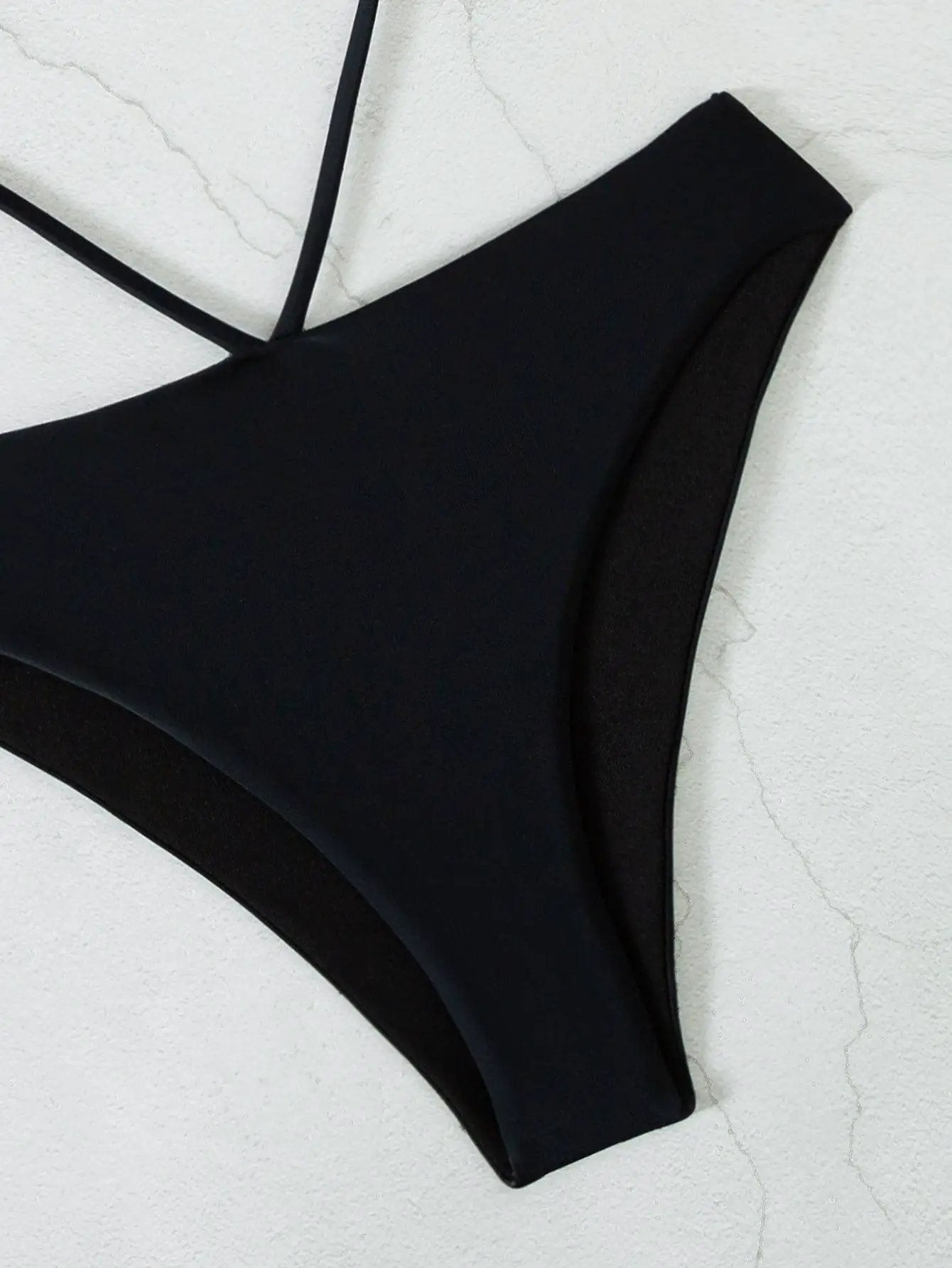 Black Cutout Sexy 1pc Swimsuit
