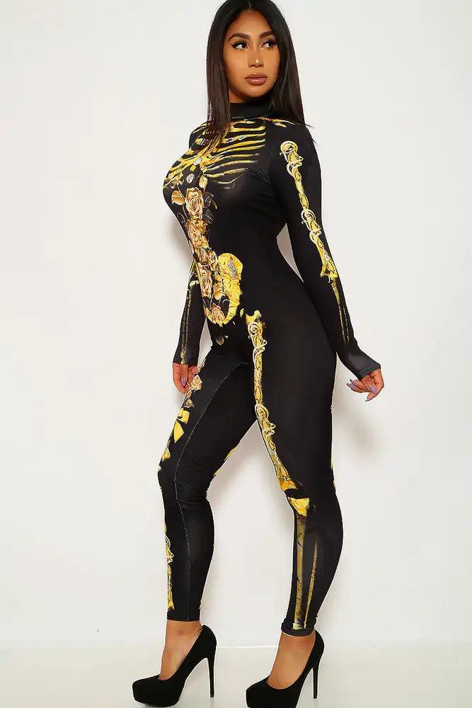 Black Gold Bad To The Bone One Piece Costume - AMIClubwear