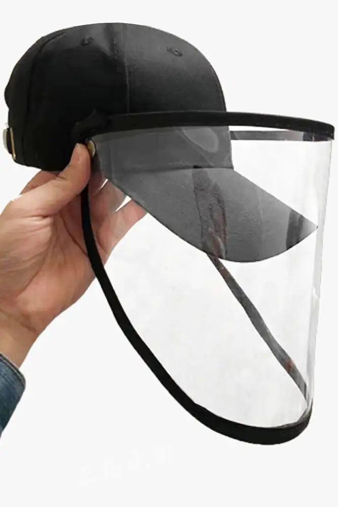 Black Hat Full Face Eyes Protection Visor Mask - AMIClubwear