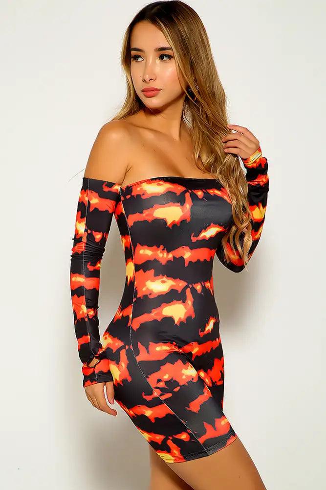 Black Red Off The Shoulder Romper - AMIClubwear