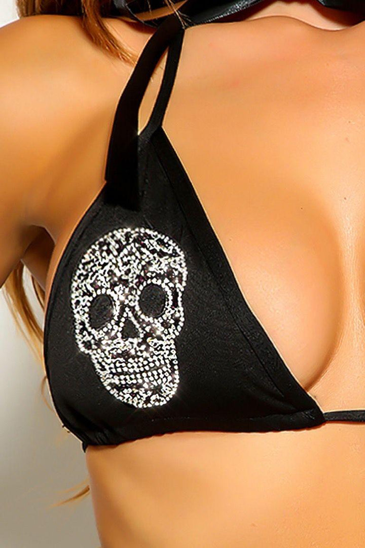sexy skull lingerie Halloween Lingerie Skull Lace Underwear Push Up Bra Set Knit Pants Suit for  Women from Dhgate Sexy Set