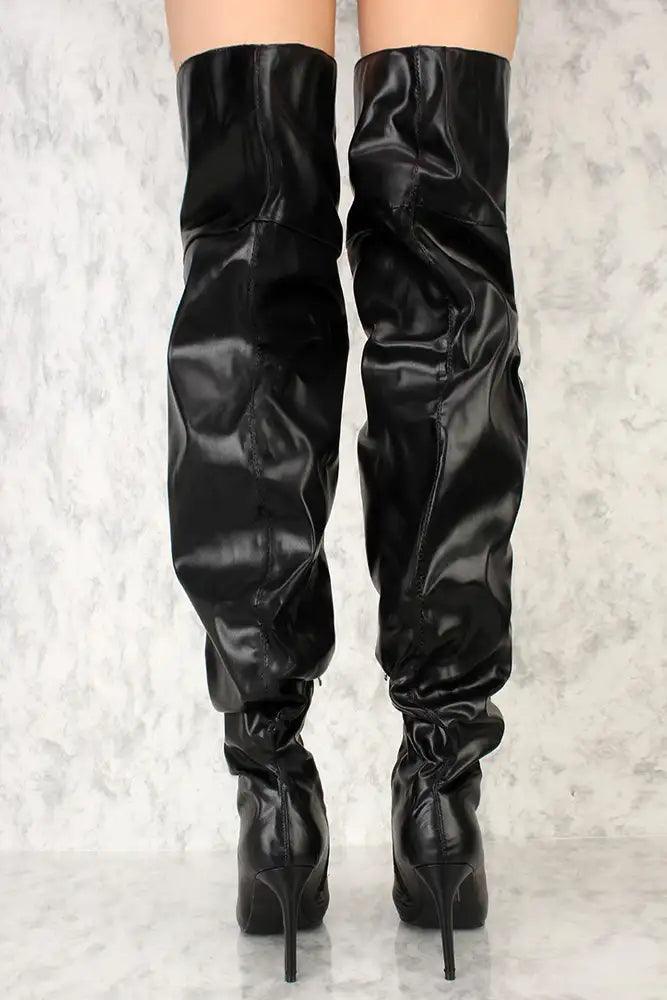 ISABEL MARANT Lisali 40mm Leather thigh-high Boots - Farfetch