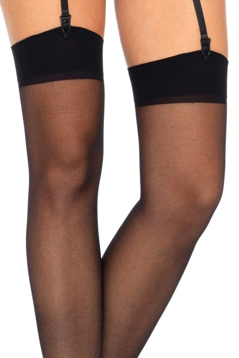 Black Sheer Plus Size Stockings - AMIClubwear