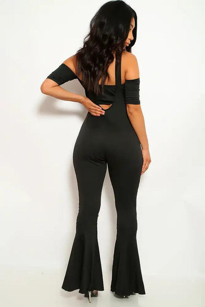 Black Short Sleeve Two Piece Outfit - AMIClubwear