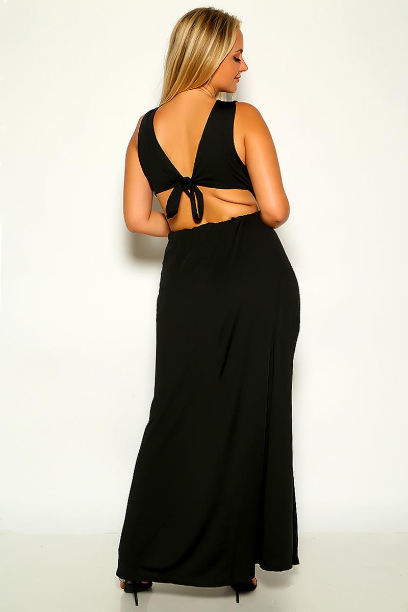 statement earrings with black dress Sexy Plus Size Long Sky Blue Prom Dresses For Black Girls – jkprom main image 1