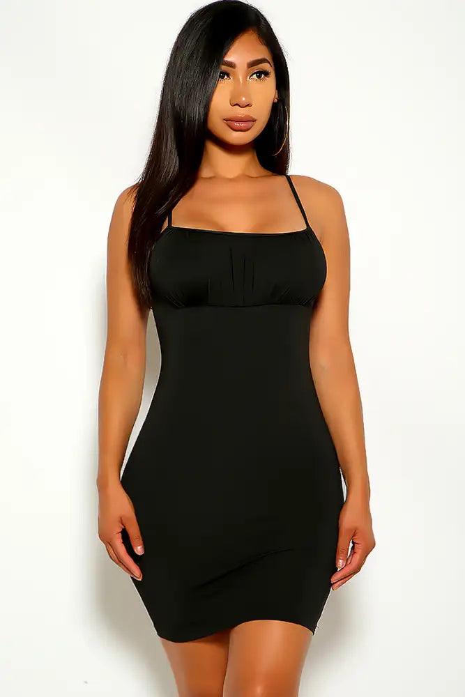 Black Sleeveless Party Dress - AMIClubwear