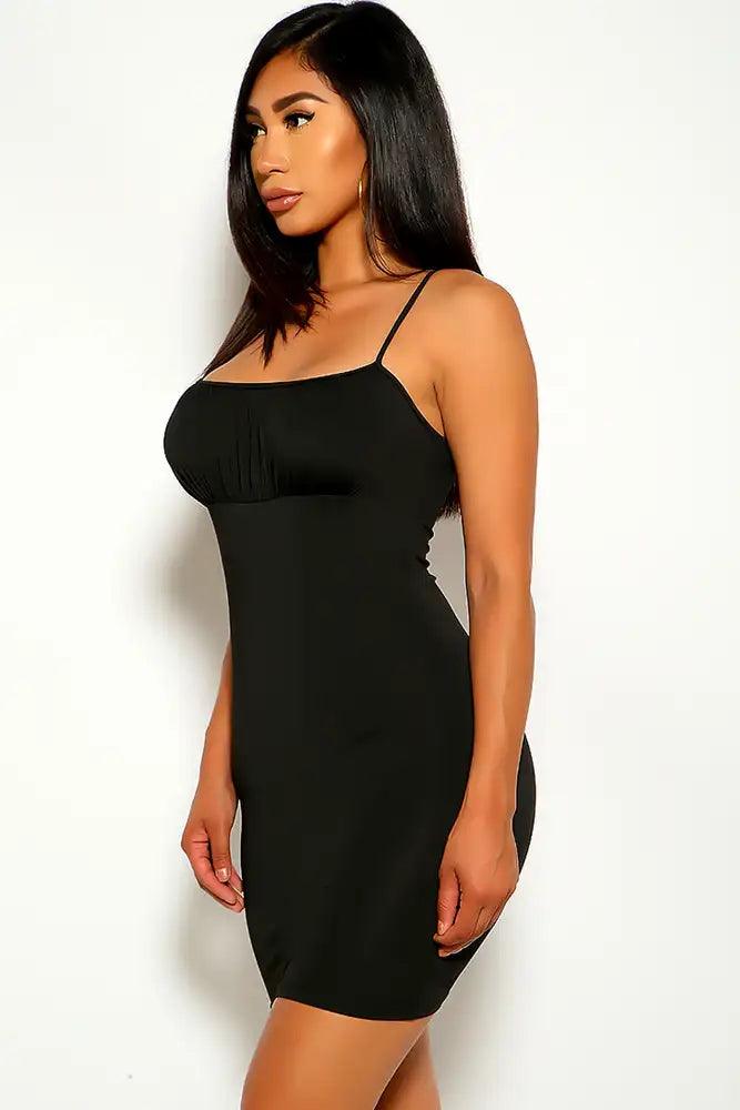 Black Sleeveless Party Dress - AMIClubwear