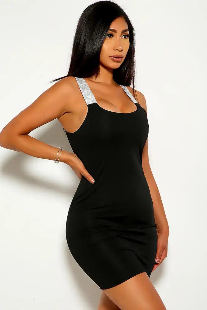 Black Sleeveless Party Dress - AMIClubwear