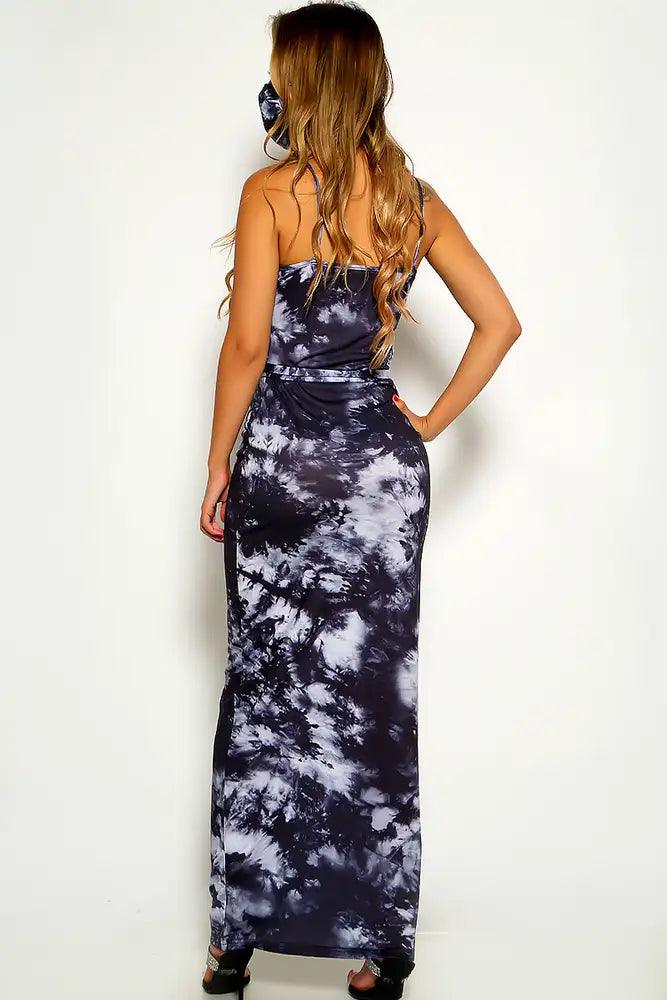 Black Sleeveless Two Tone Maxi Dress - AMIClubwear