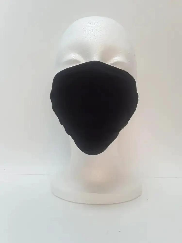 Black Stretchy Reusable Mouth Face Mask