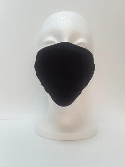Black Stretchy Reusable Mouth Face Mask - AMIClubwear