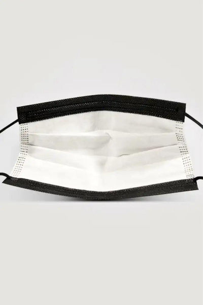 Black Surgical 3 Layer Disposable 10 Piece Face Mask - AMIClubwear