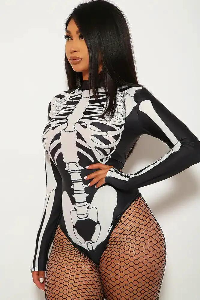 Black White Bad To The Bone 1 Piece Costume