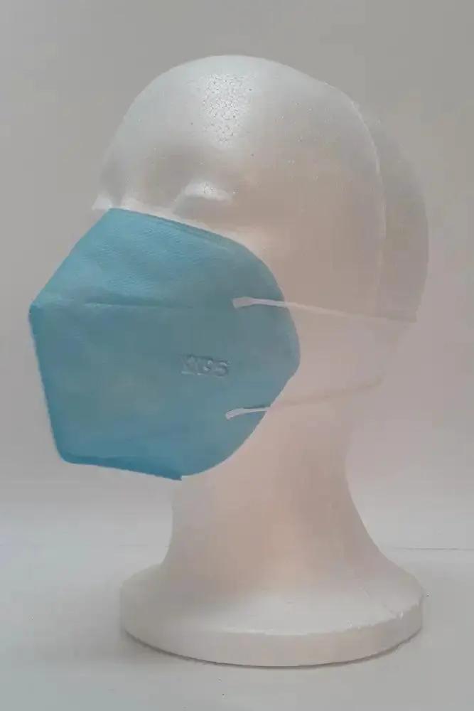 Blue Disposable 5 Layer KN95 5 Piece Face Mask