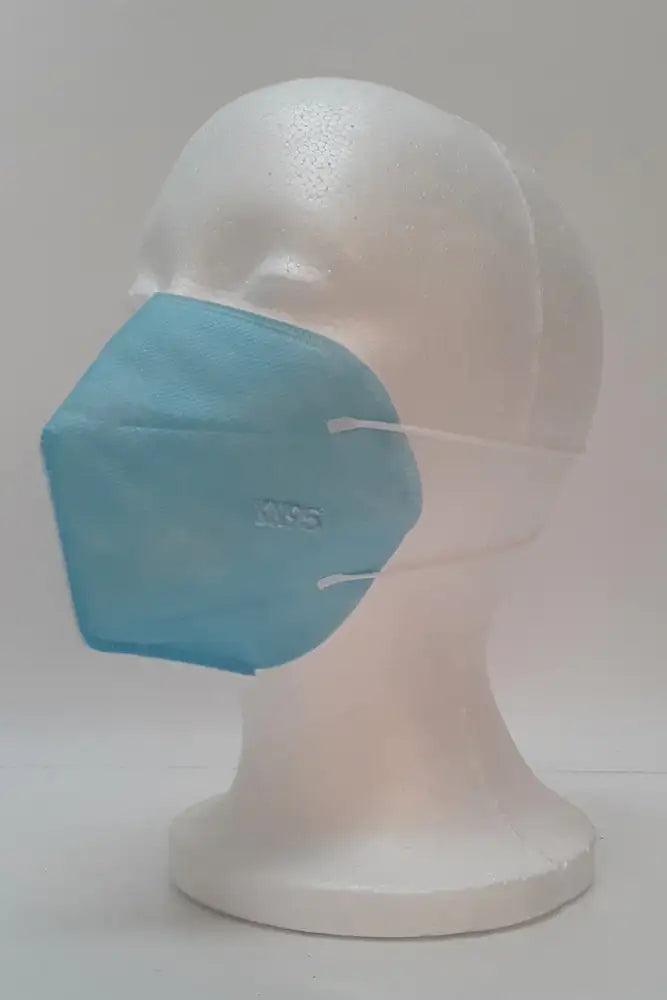 Blue Disposable 5 Layer KN95 5 Piece Face Mask - AMIClubwear