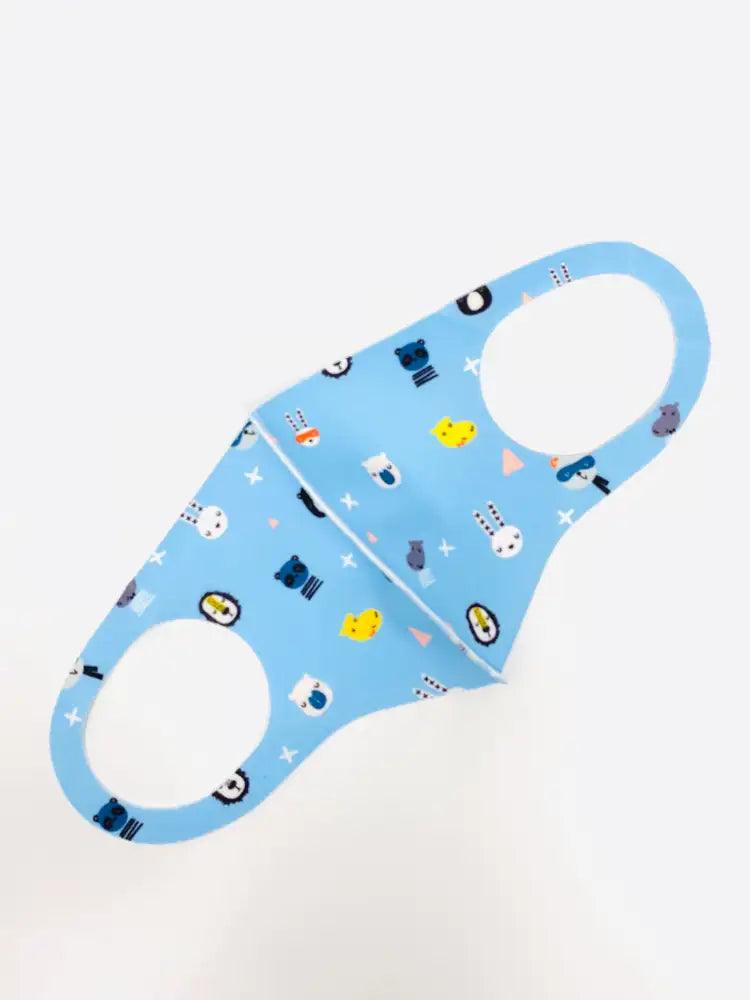 Blue Lion Animal Print Reusable Kids Face Mask 1 Piece - AMIClubwear