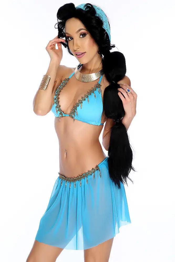 Blue Princess Jas 2pc Sexy Costume - AMIClubwear