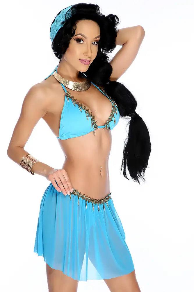 Blue Princess Jas 2pc Sexy Costume - AMIClubwear