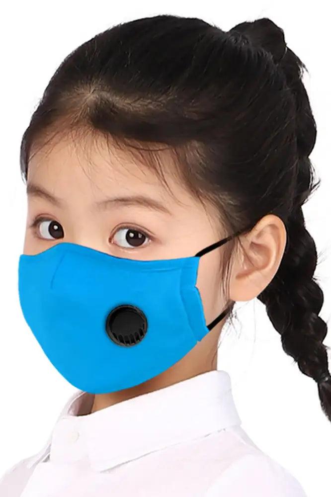 Blue Respirator Washable Kids Face Mask - AMIClubwear